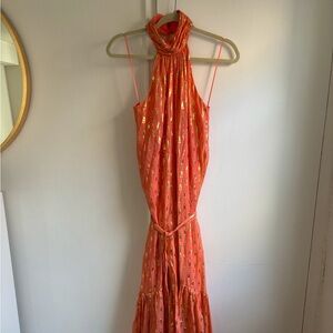 Kenza Silk Blend Midi Dress